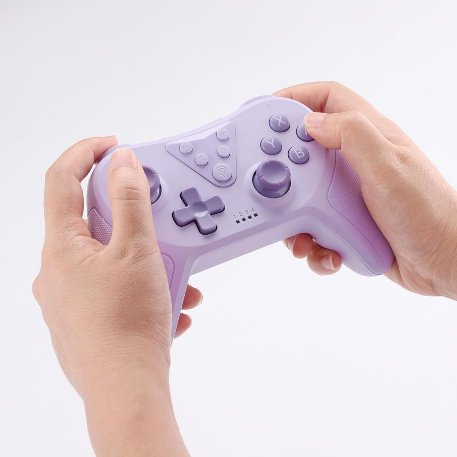 EasySMX T37 Switch Controller, Wireless Switch Pro Controller for Switch/Switch Lite/Switch OLED, Wireless Remote Gamepad with Joystick, Adjustable Dual Turbo Vibration, Ergonomic Non-Slip - Image 7